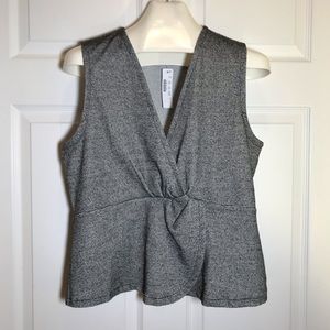 J Crew Sleeveless Peplum Top